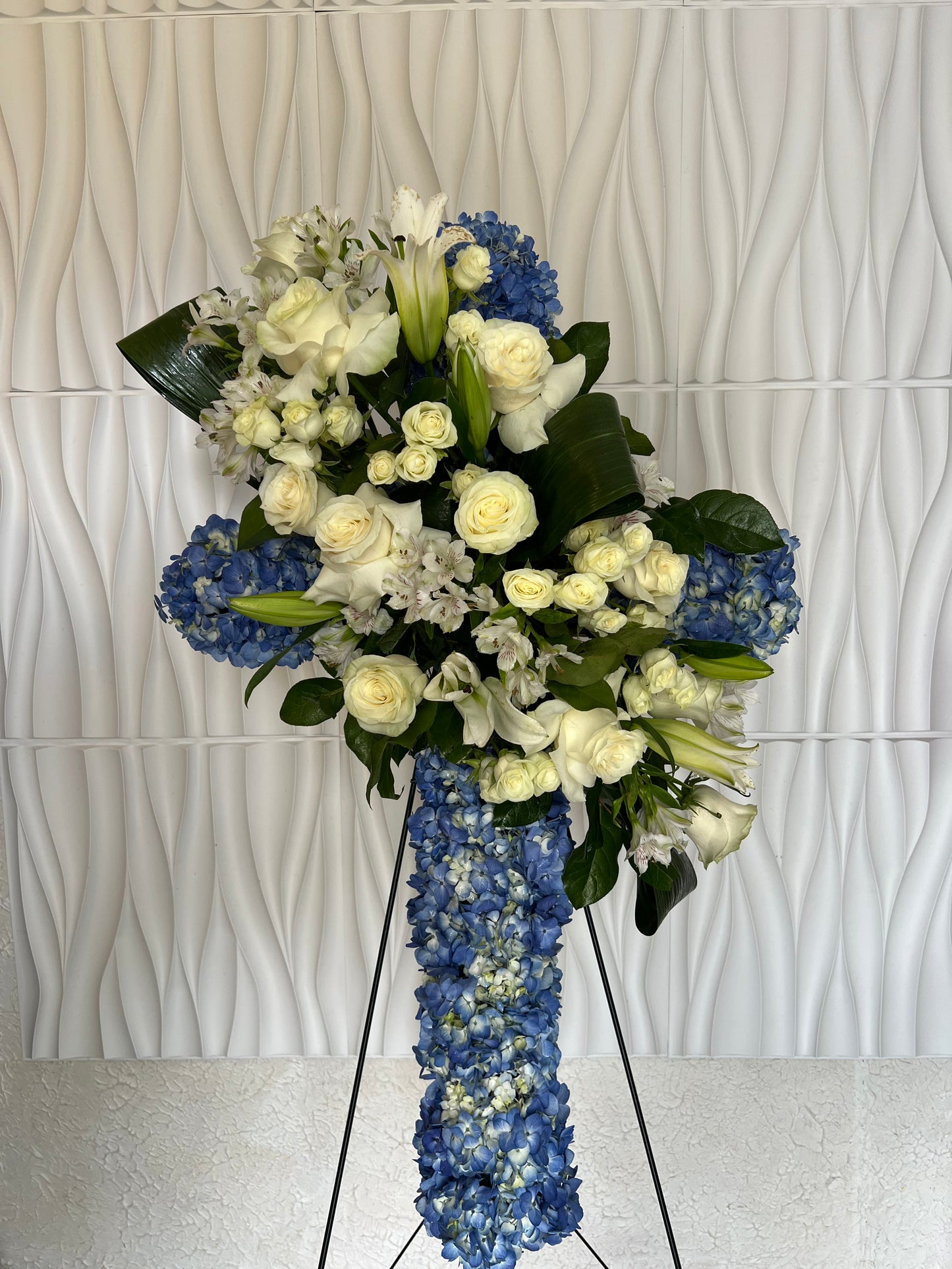 Blue Memorial Cross