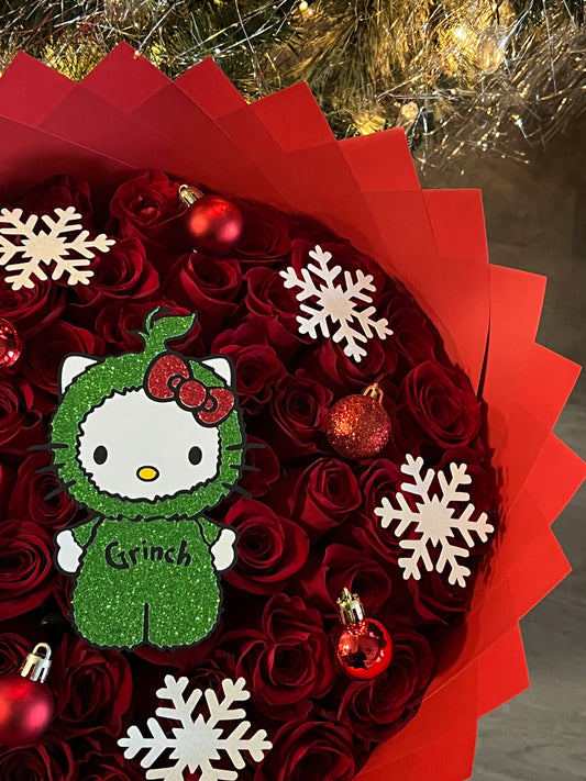 Pretty Grinchmas bouquet