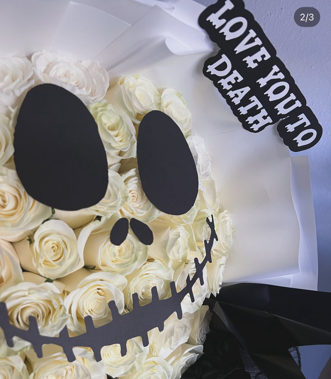 Nightmare before blooms bouquet